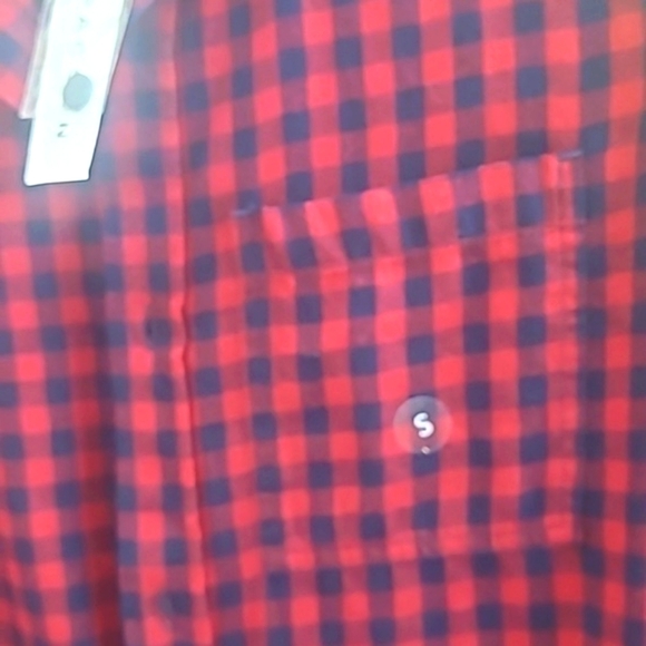 PacSun Mini Buffalo Plaid Flannel Long sleeve Longer Fit blue red Preppy NEW NWT - Picture 8 of 8